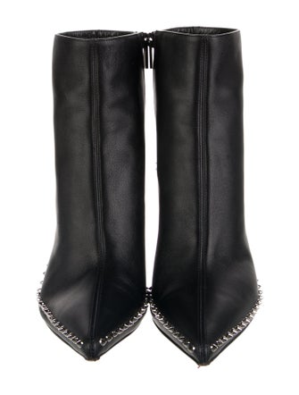 Christian Louboutin Spike Accents Leather Boots