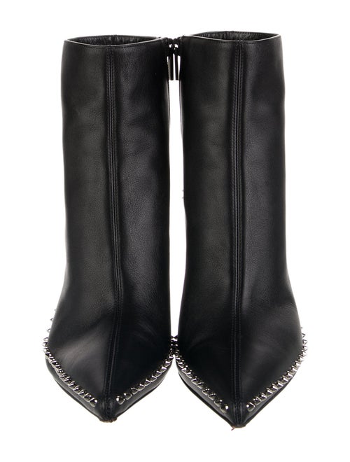 Christian Louboutin Spike Accents Leather Boots