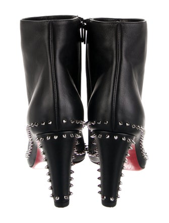 Christian Louboutin Spike Accents Leather Boots