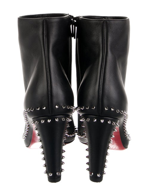 Christian Louboutin Spike Accents Leather Boots