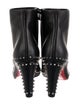 Christian Louboutin Spike Accents Leather Boots