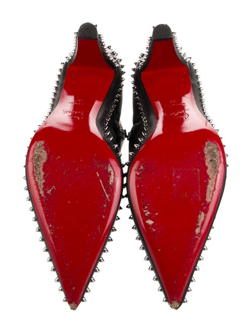 Christian Louboutin Spike Accents Leather Boots
