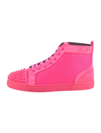 Christian Louboutin Mesh Studded Accents Sneakers