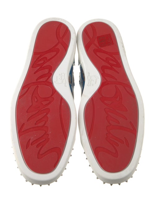 Christian Louboutin Leather Printed Sneakers