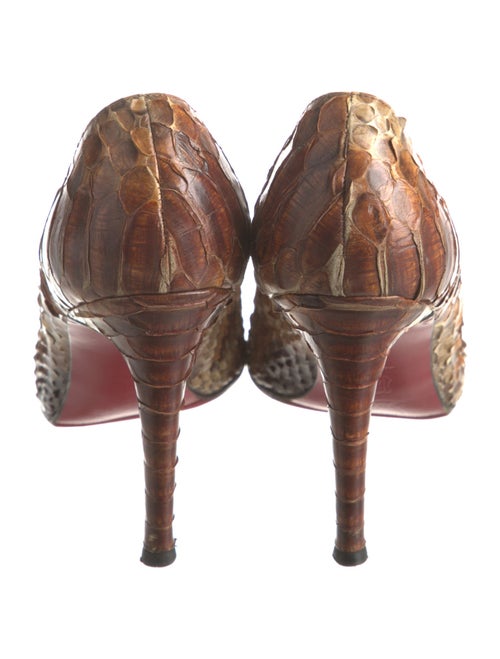 Christian Louboutin Python Animal Print Pumps