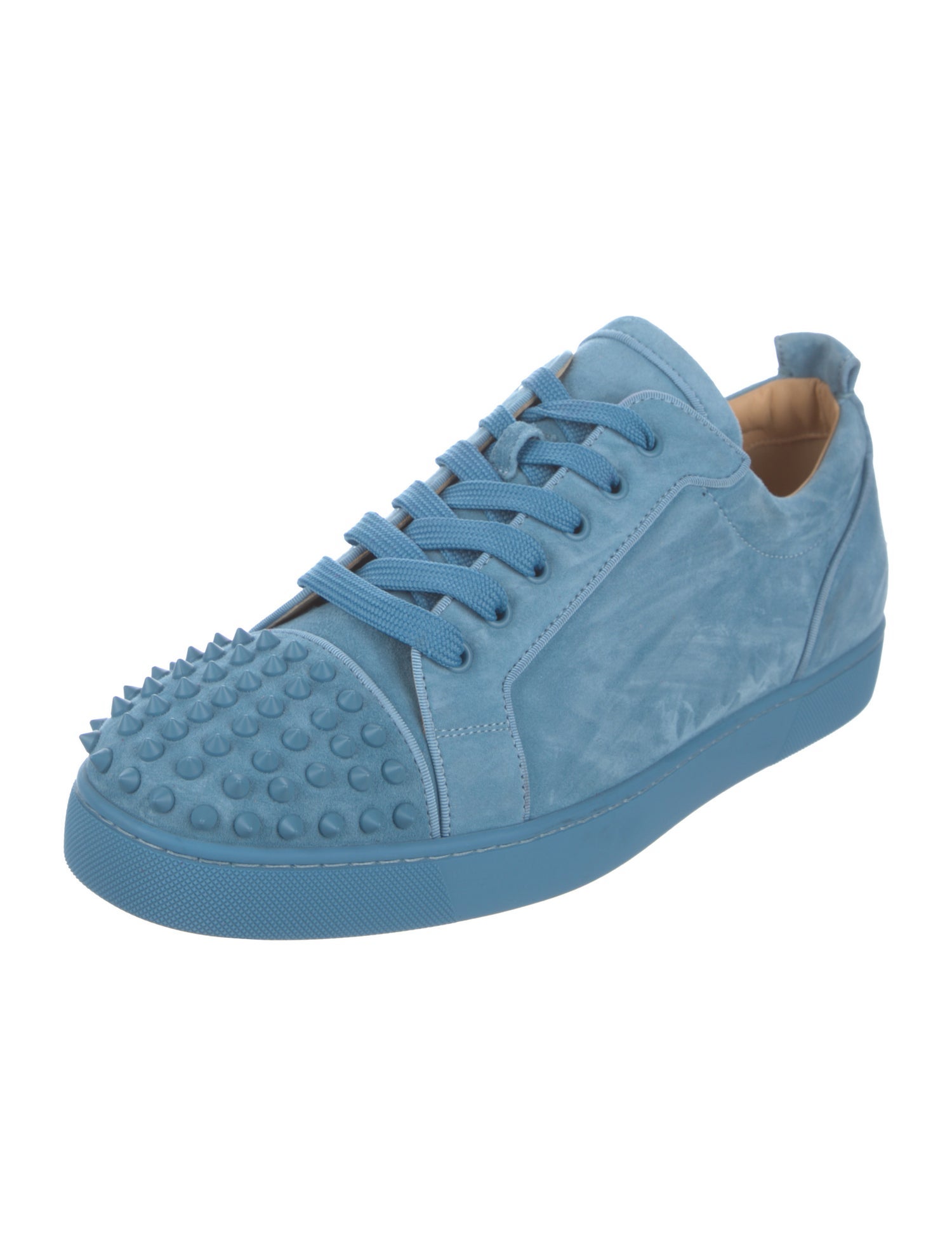 Christian Louboutin Suede Studded Accents Sneakers