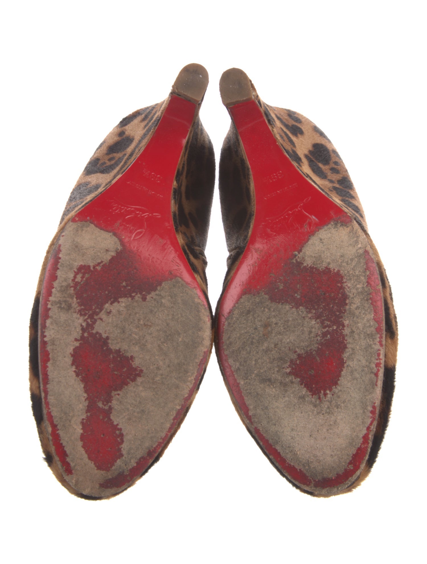 Christian Louboutin Ponyhair Animal Print Boots