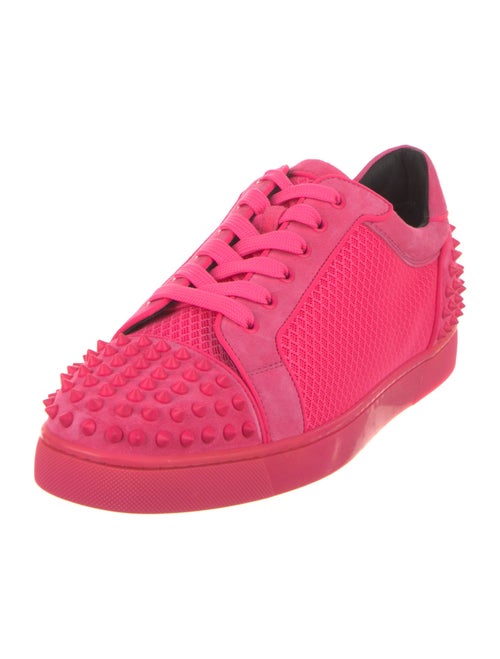 Christian Louboutin Suede Studded Accents Sneakers