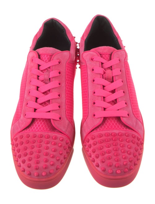 Christian Louboutin Suede Studded Accents Sneakers