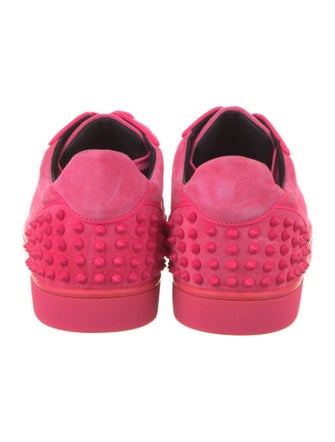 Christian Louboutin Suede Studded Accents Sneakers