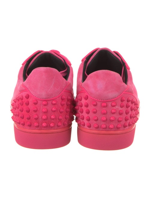 Christian Louboutin Suede Studded Accents Sneakers