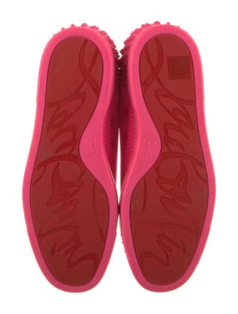 Christian Louboutin Suede Studded Accents Sneakers