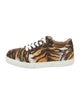 Christian Louboutin Canvas Animal Print Sneakers