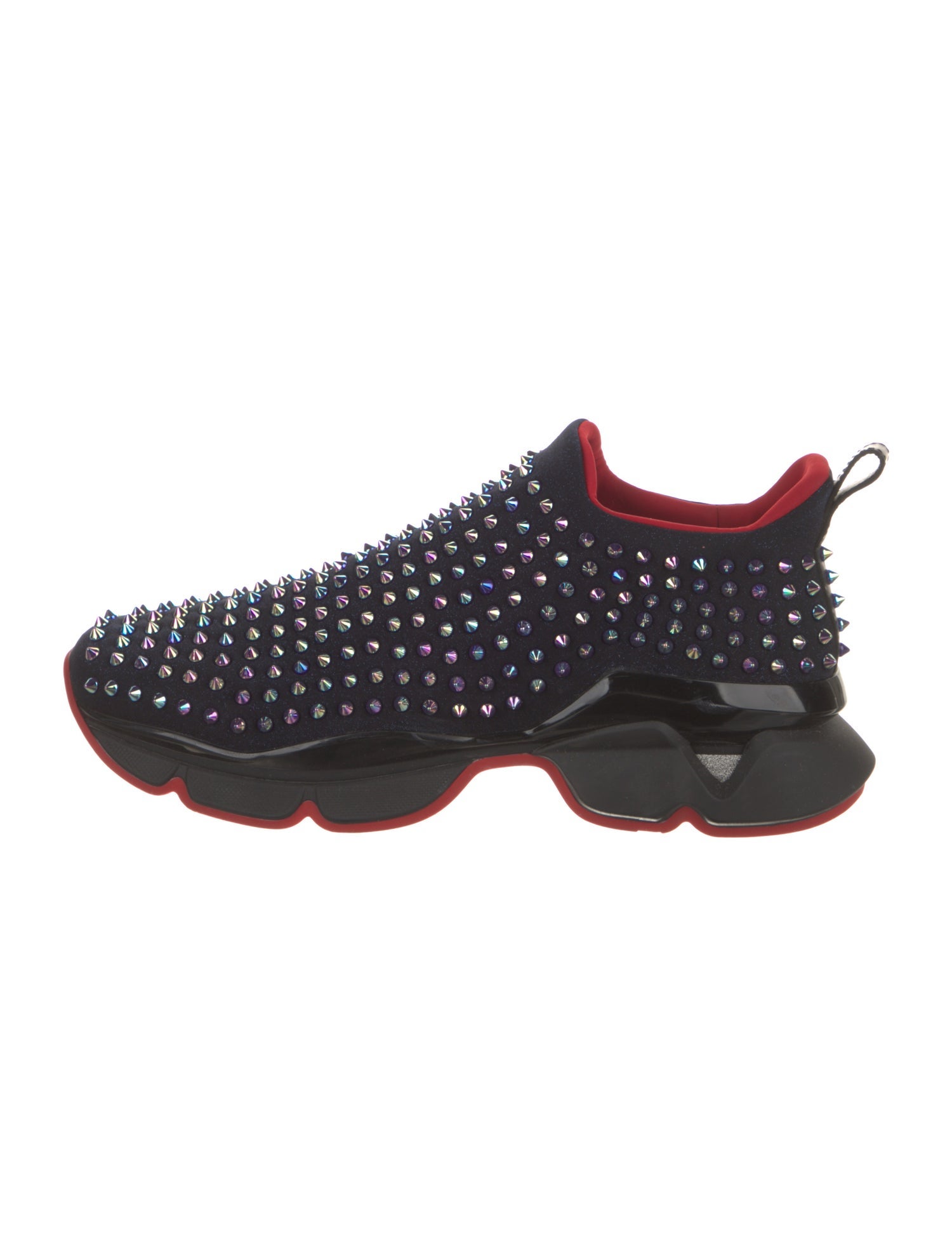 Christian Louboutin Neoprene Studded Accents Sneakers