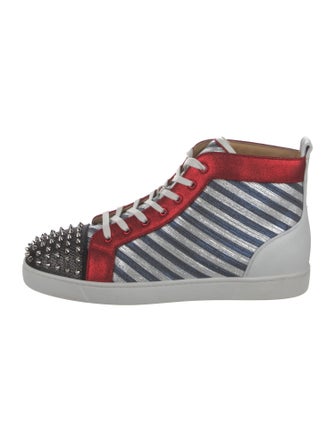 Christian Louboutin Canvas Striped Sneakers