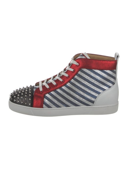 Christian Louboutin Canvas Striped Sneakers