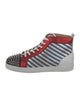 Christian Louboutin Canvas Striped Sneakers
