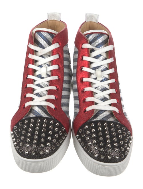 Christian Louboutin Canvas Striped Sneakers