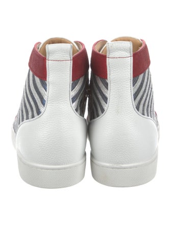 Christian Louboutin Canvas Striped Sneakers