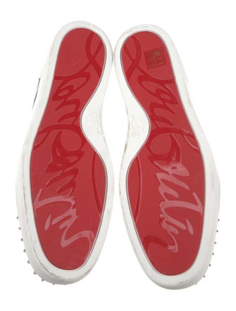 Christian Louboutin Canvas Striped Sneakers