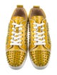 Christian Louboutin Patent Leather Studded Accents Sneakers