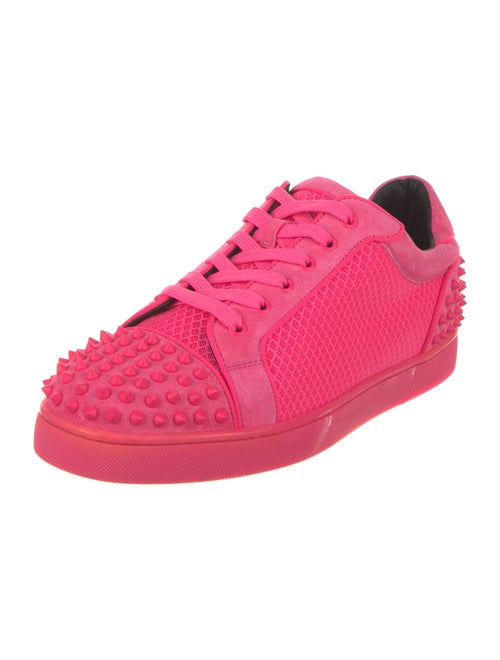 Christian Louboutin Suede Studded Accents Sneakers