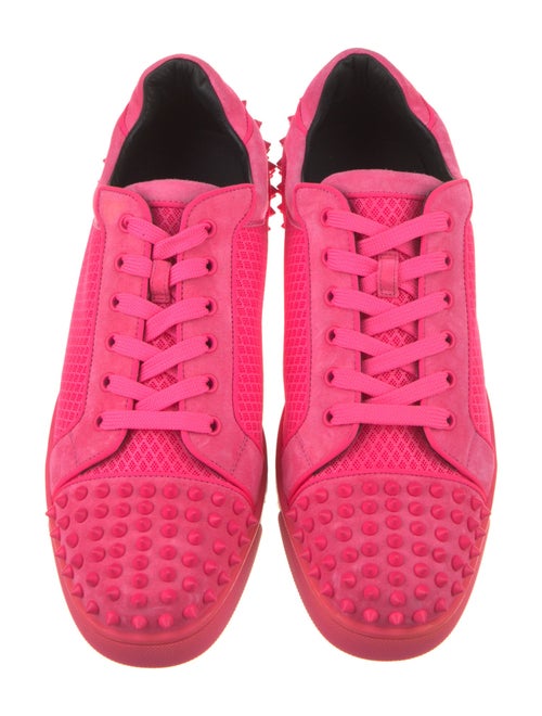Christian Louboutin Suede Studded Accents Sneakers