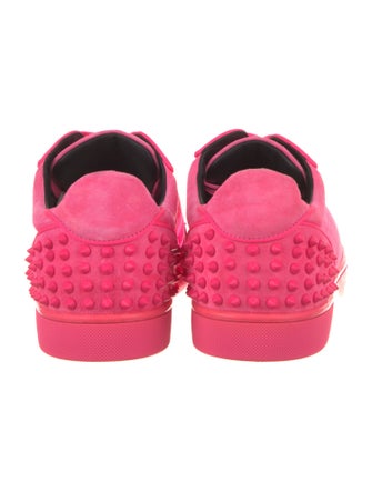 Christian Louboutin Suede Studded Accents Sneakers