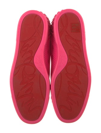 Christian Louboutin Suede Studded Accents Sneakers