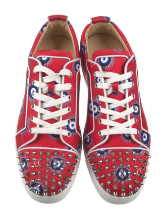 Christian Louboutin Satin Printed Sneakers