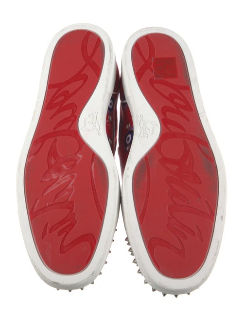 Christian Louboutin Satin Printed Sneakers