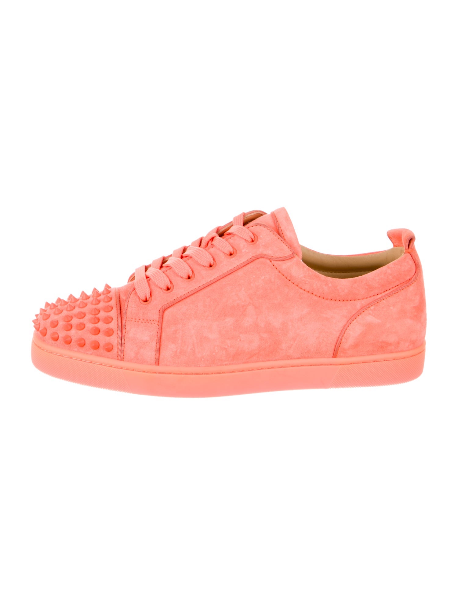 Christian Louboutin Suede Studded Accents Sneakers