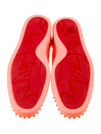 Christian Louboutin Suede Studded Accents Sneakers