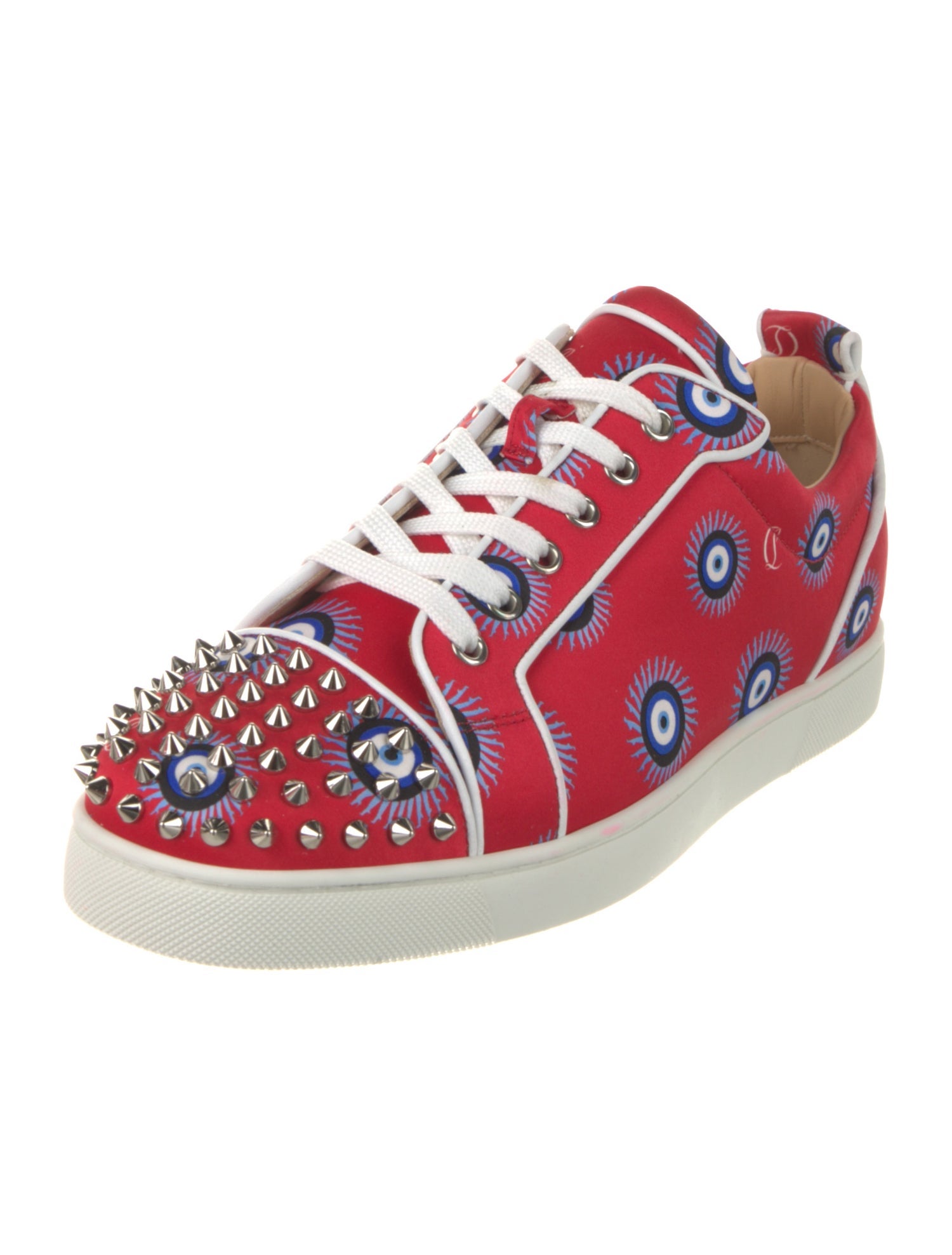 Christian Louboutin Satin Printed Sneakers
