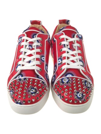 Christian Louboutin Satin Printed Sneakers