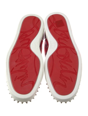Christian Louboutin Satin Printed Sneakers