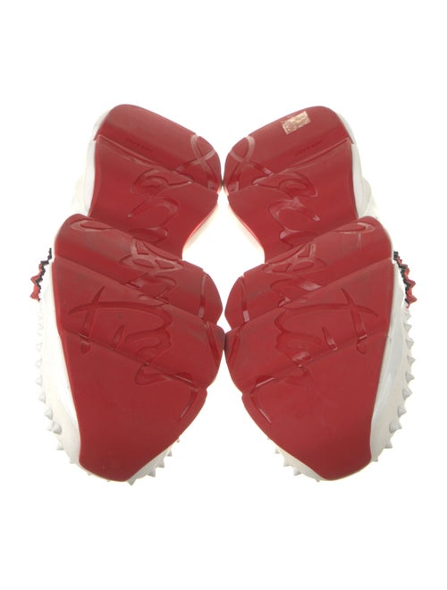Christian Louboutin Neoprene Colorblock Pattern Sneakers