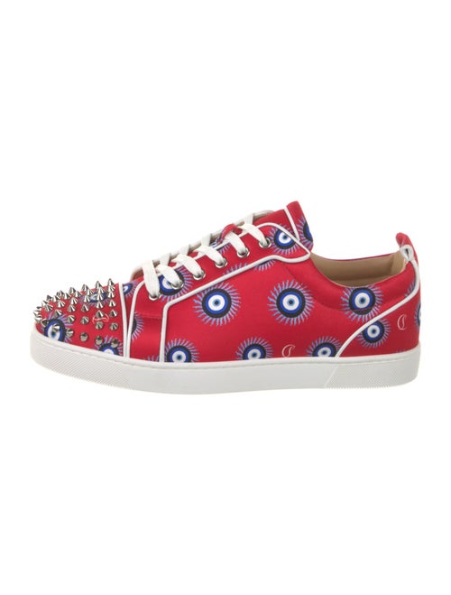 Christian Louboutin Satin Printed Sneakers