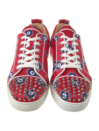 Christian Louboutin Satin Printed Sneakers
