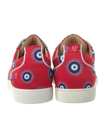 Christian Louboutin Satin Printed Sneakers