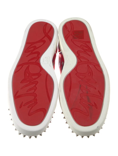 Christian Louboutin Satin Printed Sneakers
