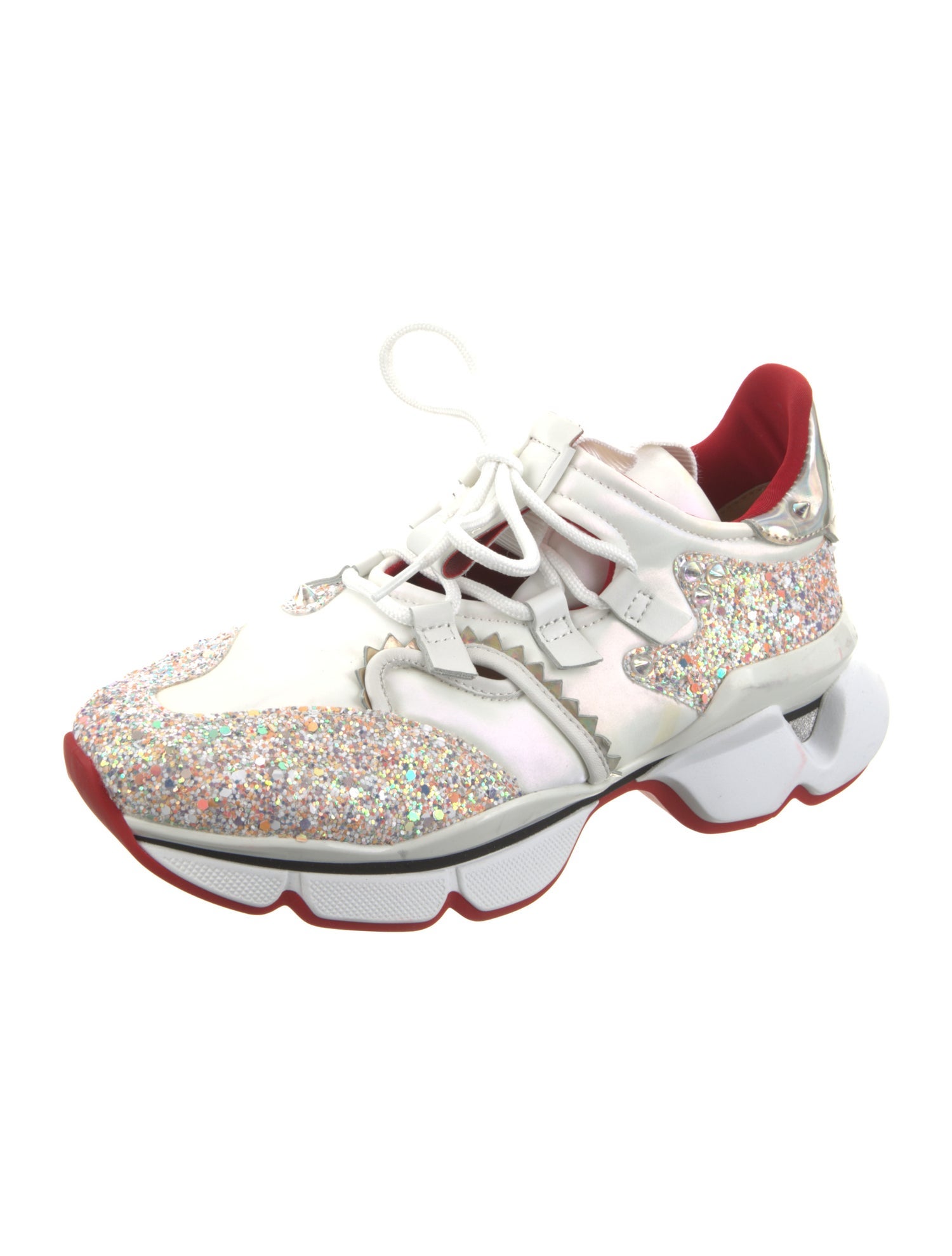 Christian Louboutin Leather Printed Sneakers