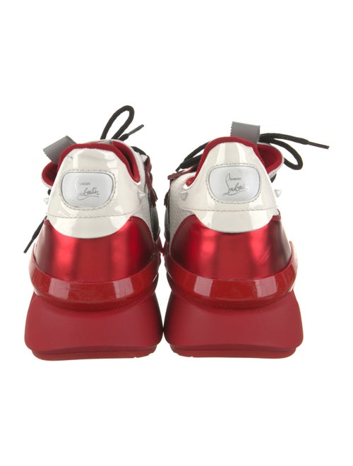 Christian Louboutin Mesh Printed Athletic Sneakers