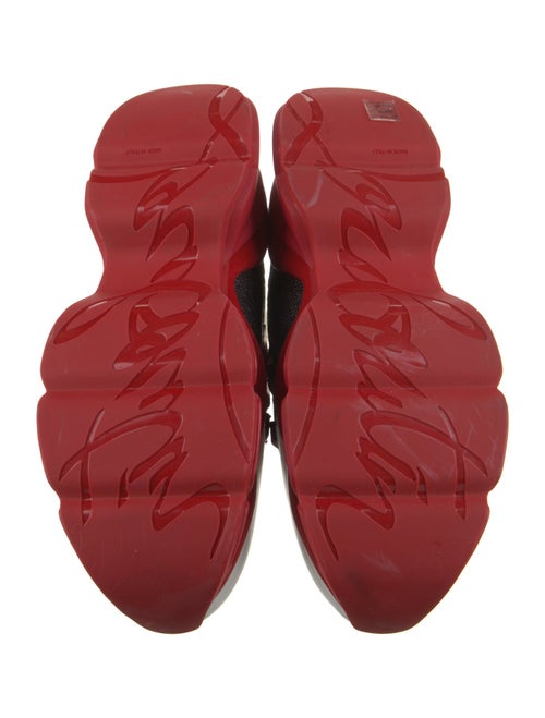 Christian Louboutin Mesh Printed Athletic Sneakers