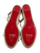 Christian Louboutin Spike Accents Leather Espadrilles