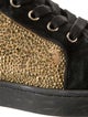 Christian Louboutin Suede Colorblock Pattern Sneakers