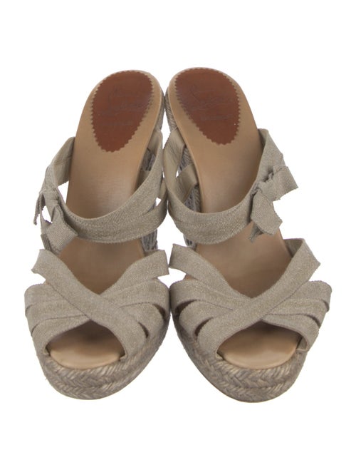 Christian Louboutin Bow Accents Espadrilles