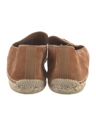 Christian Louboutin Suede Embroidered Accent Espadrilles
