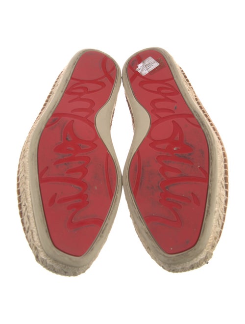 Christian Louboutin Suede Embroidered Accent Espadrilles