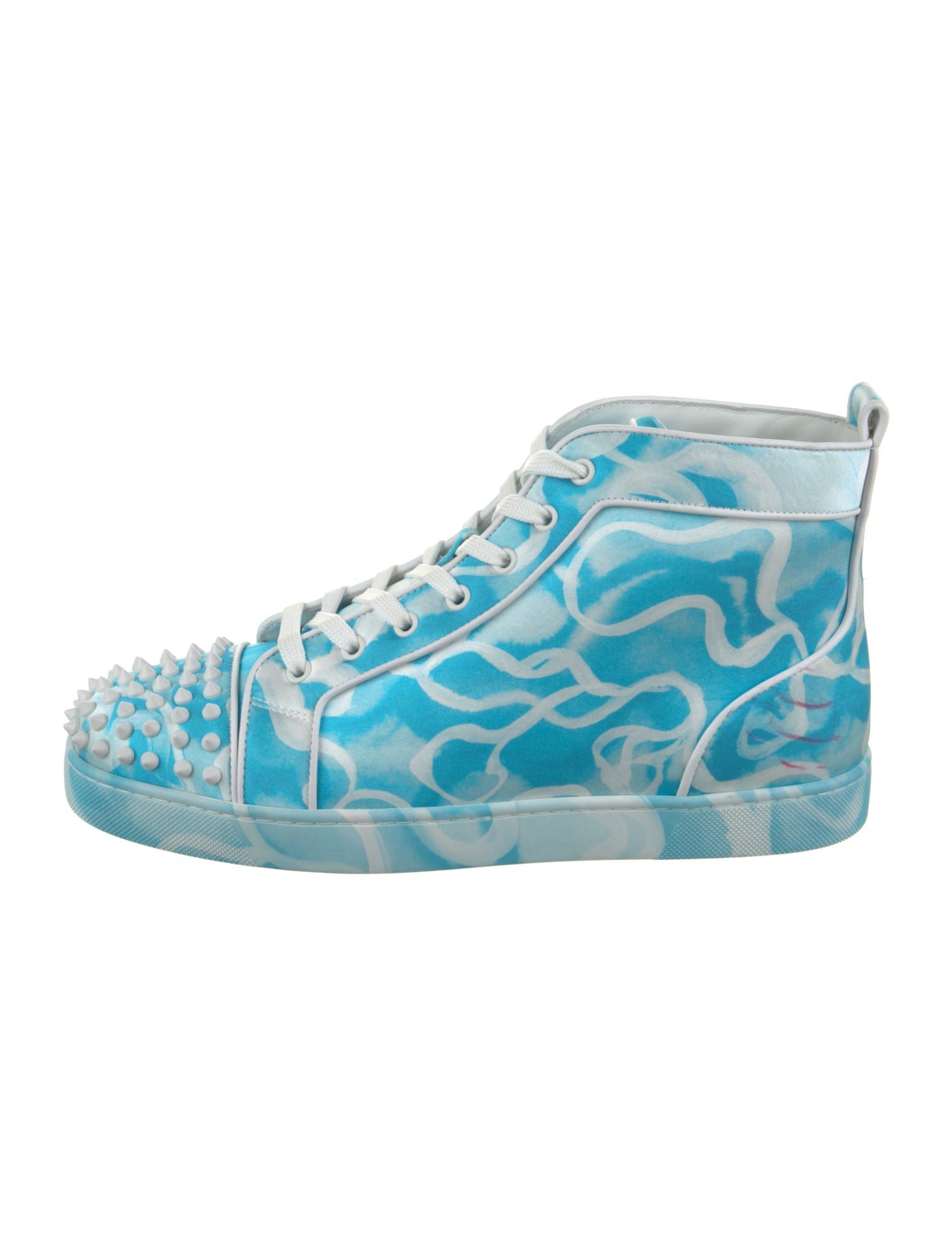 Christian Louboutin Leather Printed Sneakers